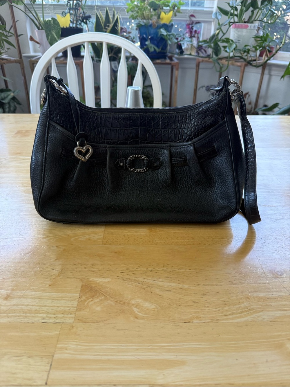 Vintage (2002-2004) Brighton Mixed-Texture Shoulder Bag